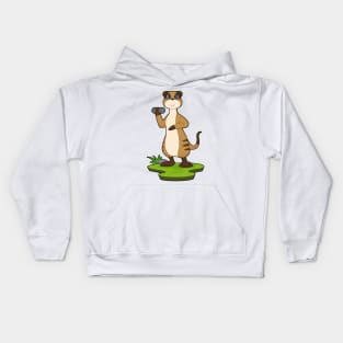 Meerkat Strength training Dumbbell Kids Hoodie